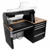 ancada Space Box Com Cabine de Vidro E Gaveteiro